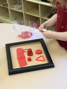 Toddler loose parts collage